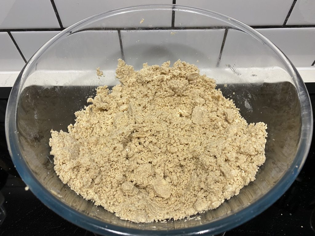 Crumbly polvorones dough