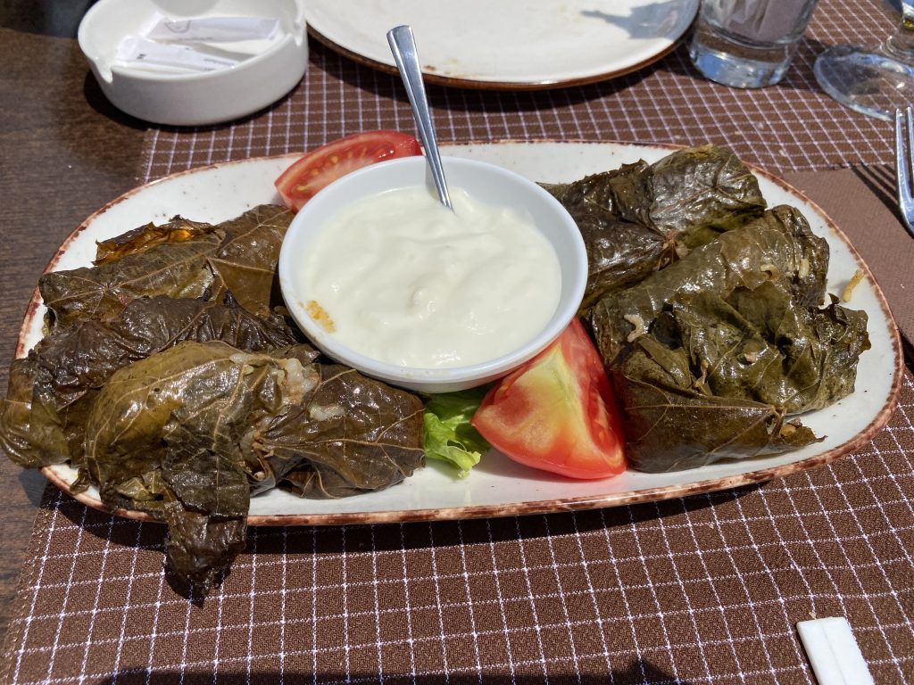 Lunch at Restaurant Čun dolmas