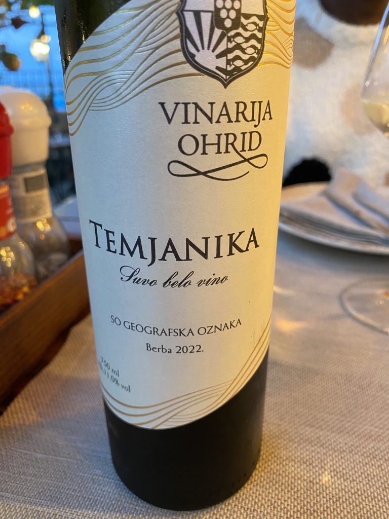 Vinarija Ohrid Temjanika wine