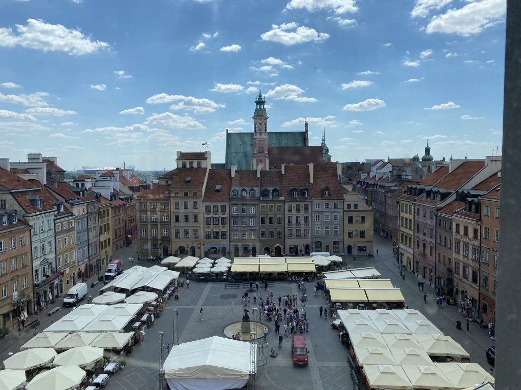View of Warsaw Old Town Square