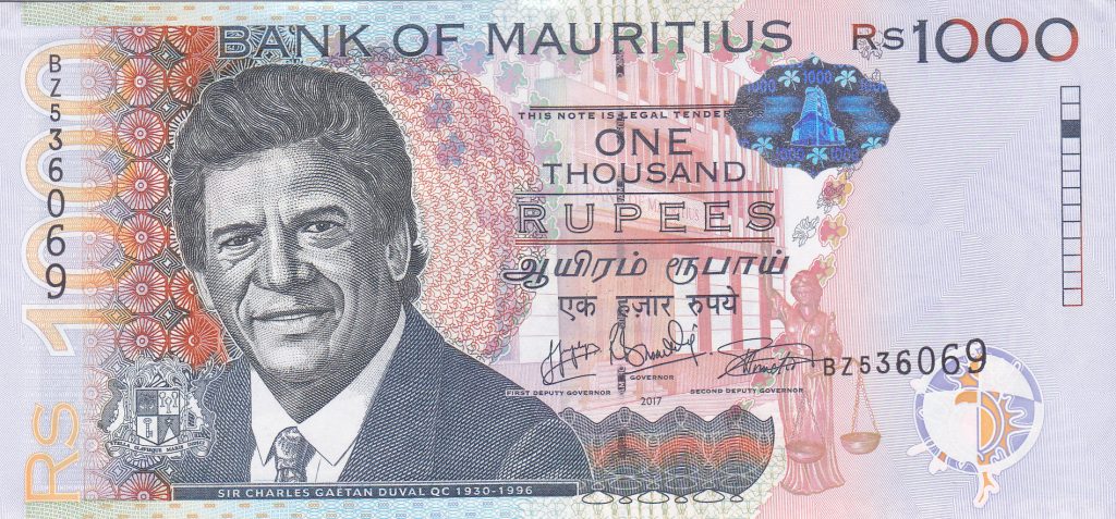 1000 Mauritian rupees